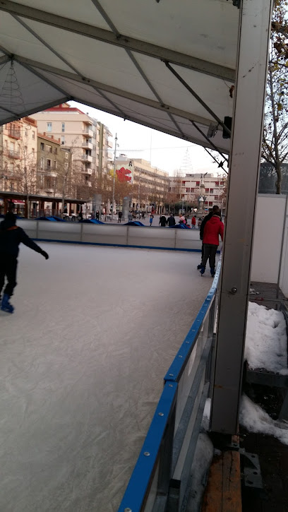 pista de hielo en Navidad